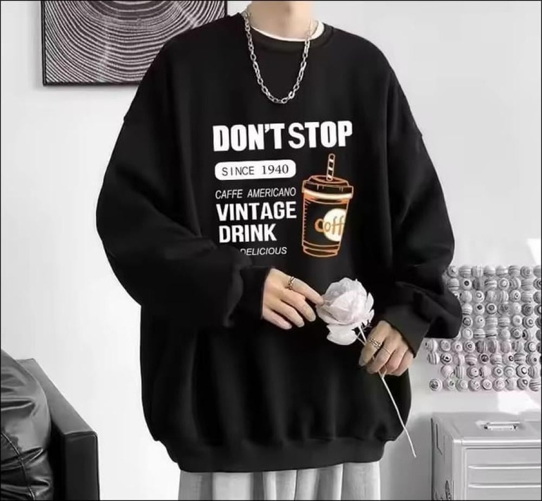 بلوفر COFFEE ( اسود ) مقاس ( L )
