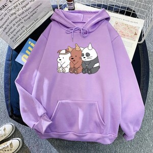 هودي الدببة مقاس ( S ) ( بنفسجي)