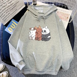 هودي الدببة مقاس (M) (رمادي)