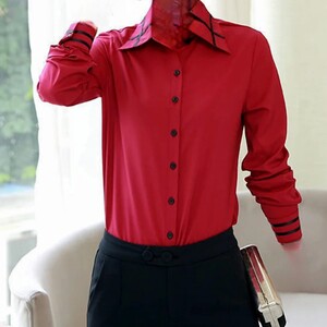 قميص صيفي (أحمر غامق)